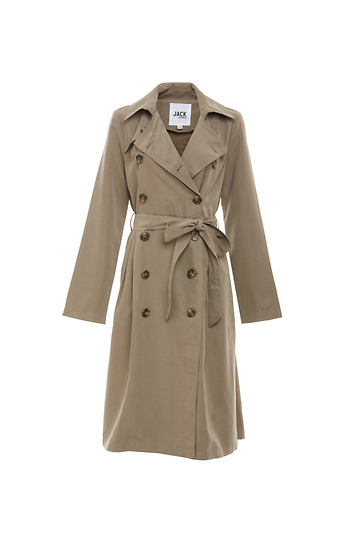 Jack by BB Dakota Double Breasted Belted Trench Coat Slide 1