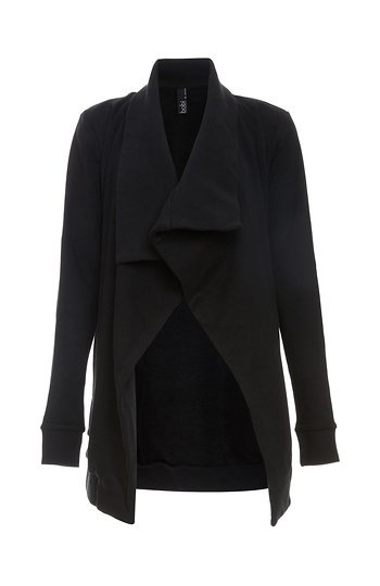 Bobi Open Front Fleece Lined Cardigan Slide 1