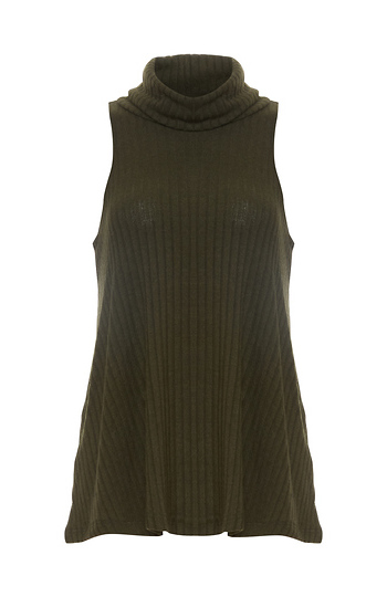 Sadie & Sage Ribbed Turtleneck Slide 1