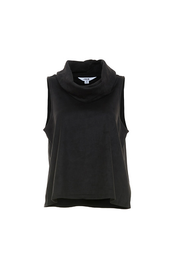 Jack by BB Dakota Vegan Suede Cowl Neck Tank Slide 1