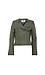 Jack by BB Dakota Striped Shoulder Panel Cropped Moto Jacket Thumb 1