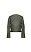Jack by BB Dakota Striped Shoulder Panel Cropped Moto Jacket Thumb 2