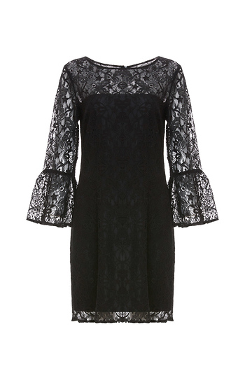 BB Dakota Fluttered Sleeve Lace Dress Slide 1