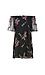 BB Dakota Floral Embroidered Mesh Off Shoulder Dress Thumb 1