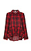 Lake Long Sleeve Plaid Shirt with Ruffles Thumb 1