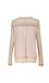 Long Sleeve Sheer V-Neck Blouse Thumb 2