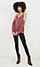 Open Shoulder Button Up Cami Blouse Thumb 1