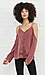 Open Shoulder Button Up Cami Blouse Thumb 2
