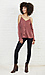 Open Shoulder Button Up Cami Blouse Thumb 3