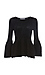 BCBGeneration Ribbed Peplum Sweater Thumb 1