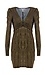 BCBGeneration Knit Cocktail Twisted Waistband Dress Thumb 1