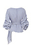 Belle Striped Wrap Poplin Top Thumb 2