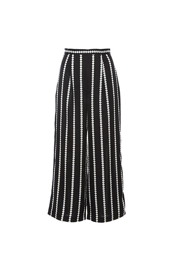 Finders Keepers Polka Dot Stripe Palazzo Crop Pant Slide 1