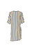 Striped Side Belt Wrap Dress Thumb 2