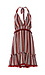 Multi Striped Halter Tie Dress Thumb 1