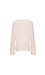 Pleated Contrast Bell Sleeve Long Sleeve Blouse Thumb 2