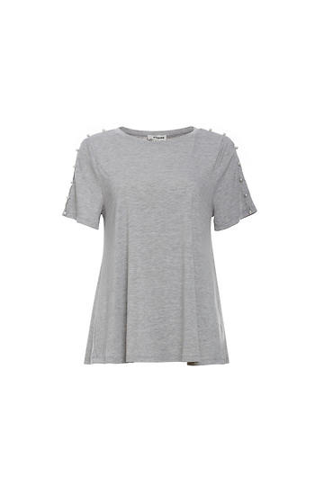 Pearl Short Sleeve Knit Top Slide 1