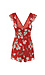 Floral Frill Short Sleeve Romper Thumb 2