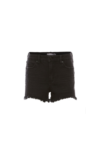 Just Black High Rise Side Slit Short Slide 1