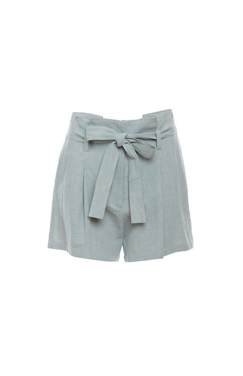 Moon River Self Tie Belted Shorts Slide 1