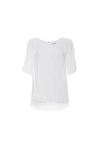 Velvet by Graham & Spencer Crisscross Short Sleeve Top Slide 1