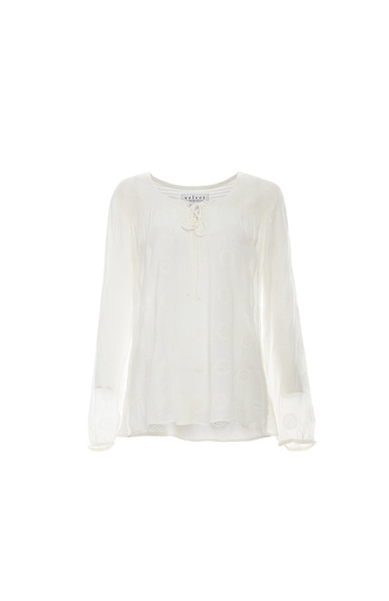 Velvet by Graham & Spencer Mandala Embroidered Blouse Slide 1