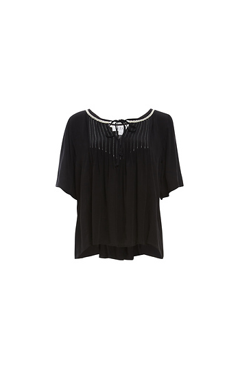 Velvet by Graham & Spencer Pintuck Detail Top Slide 1