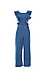 Ruffled Sleeve Denim Jumpsuit Thumb 1