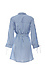 Striped Button Down Waist Tie Dress Thumb 2