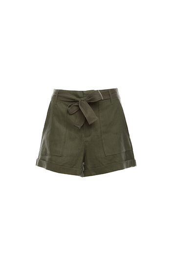 Linen Large Pocket Shorts Slide 1