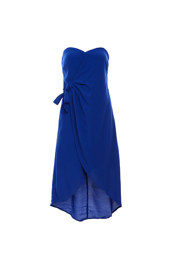 ASTR the Label Strapless Wrap Dress Slide 1