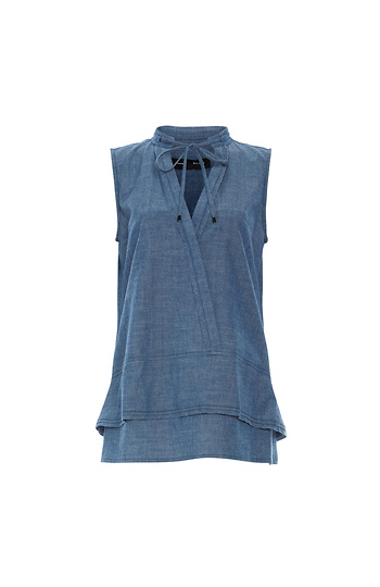 Proenza Schouler Sleeveless Top with Neck Tie Slide 1