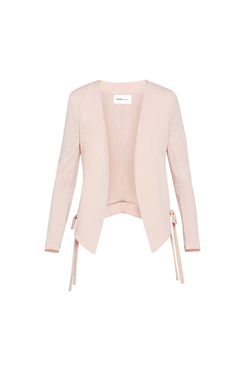 BCBGeneration Lace-Up-Tie Tuxedo Blazer Slide 1