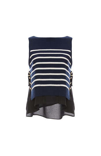 3.1 Phillip Lim Cropped Nautical Tank with Undershirt Slide 1