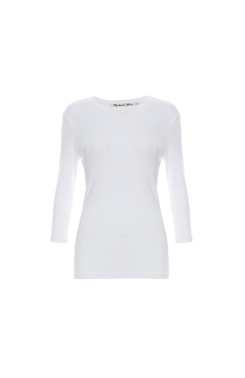 Michael Stars 3/4 Sleeve Boat Neck Tee Slide 1