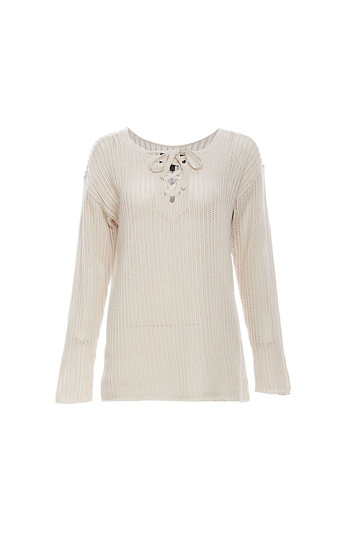 Michael Stars Lace-Up Sweater Slide 1