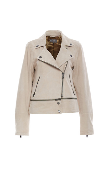 Michael Stars Suede Zip Off Jacket Slide 1