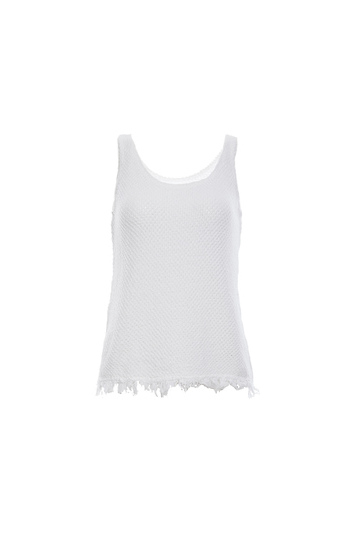 Velvet by Graham & Spencer Crochet Sleeveless Top Slide 1