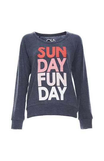 Chaser Love Knit Long Sleeve Raglan Pullover Slide 1