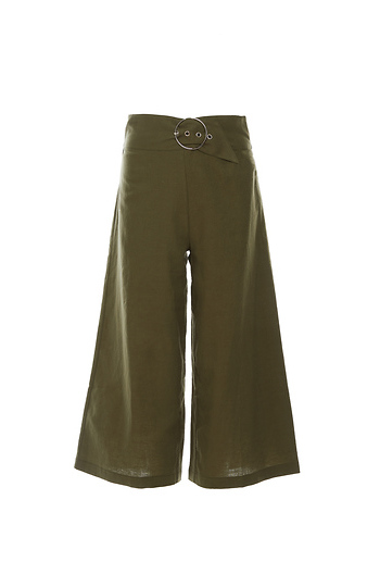 Statement Buckle Culotte Slide 1