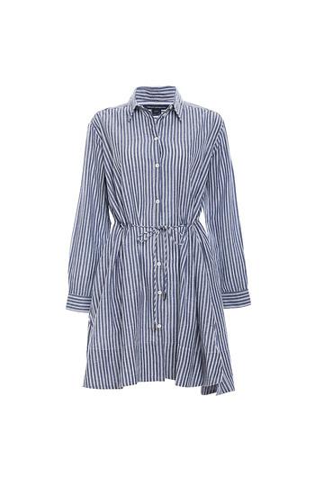 French Connection Drawstring Waist Shirt Dress Slide 1