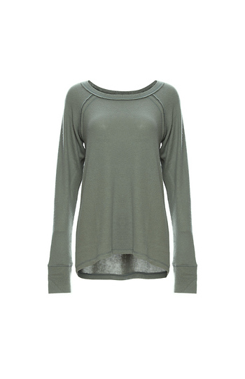 Ari Crew Neck Long Sleeve Top Slide 1