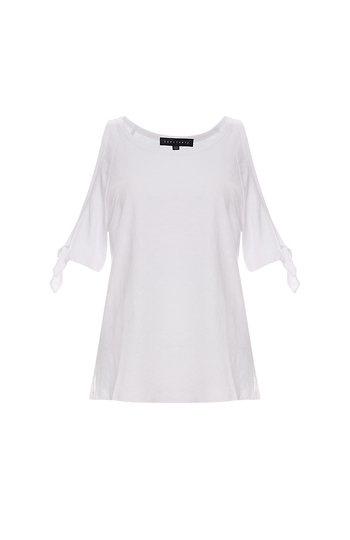 Sanctuary Tie Sleeve Top Slide 1