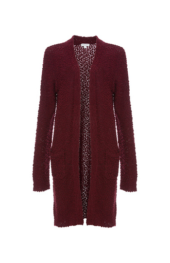 Open Front Cardigan with Pockets Slide 1