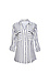 Striped Button Up Shirt w/ Contrast Pockets Thumb 1