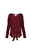 V-Neck Front Tie Sweater Thumb 1
