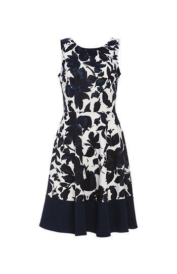 Cross Back Sleeveless A-line Dress Slide 1
