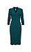 V-Neck 3/4 Sleeve Bodycon Dress Thumb 1