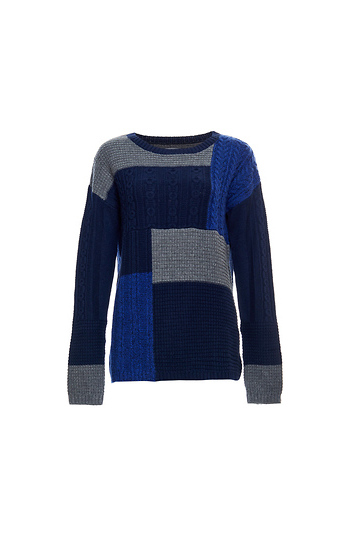 Velvet by Graham & Spencer Patchwork Sweater Slide 1