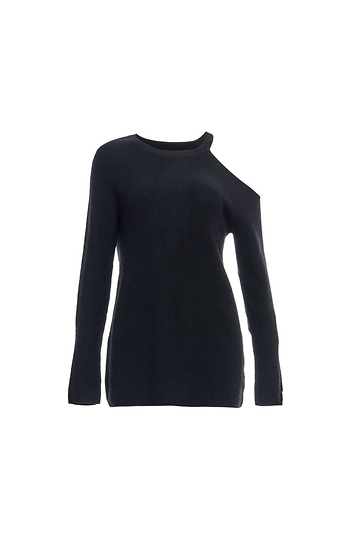 Velvet by Graham & Spencer Shoulder Cutout Sweater Slide 1